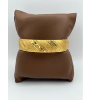 Arnes Jewelry Çelik 22 Ayar Altın Kaplama Bilezik (Gold)