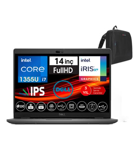Dell Latitude 3450 İntel Core i7 1355U 48gb DDR5 1tb SSD  14" FHD IPS Windows11Pro Taşınabilir Bilgisayar WN012L54501438+ZettaÇanta