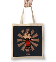 Linus Van Pelt Retro Japanese Bez Çanta Uzun Saplı
