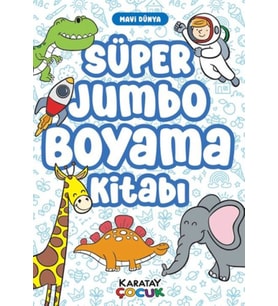 Süper Jumbo Boyama Kitabı - Mavi Dünya