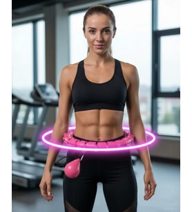 Evde Spor İçin Akıllı Hula Hoop Çemberi Bel İnceltici Mor