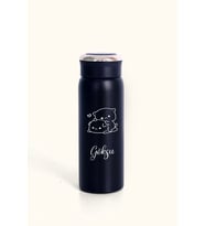 Kişiye Özel Dijital Göstergeli 500 ML Akıllı Bubu Dudu Baskılı Termos - Sıcak Soğuk İçecek Şişesi (Siyah)