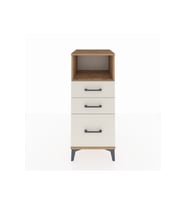 Hyperion Komodin Tek Raflı 3 Çekmeceli 44x44x106 Çam-Aytaşı