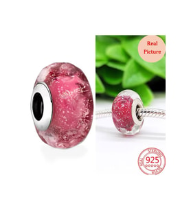 Fantastik Pembe Murano Charm