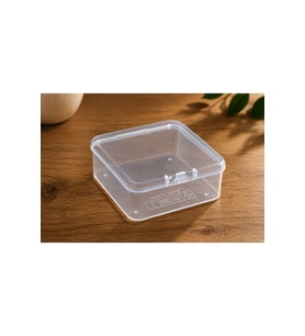 Şeffaf Plastik Organizer Kutu 50'li Set, 6.5x6.5x2.5 cm, Saklama Çözümleri