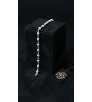 925 Ayar Geleneksel Kafes Telkari El İşi Top Zincir Gümüş Bileklik (9x4mm)