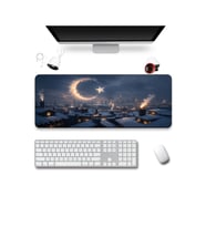SonicTouch Klavye Mousepad 40x90cm Dikişsiz Pürüzsüz Sıvı Geçirmez Kaymaz Taban Duman Hilali