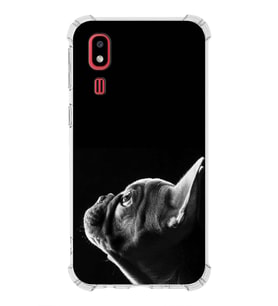 PrintiFy Samsung Galaxy A2 Core Uyumlu Köpek 1 Baskılı Şeffaf Köşe Korumalı Antişok Kılıf
