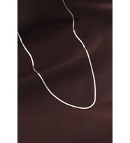 Çelik Gümüş Renk 60 cm İnce İtalyan Zincir Kolye - TJ-BKO6226