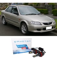 Mazda 323 Led Xenon Uzun + Kısa Far Ampulü H4 Ultimate Yeni Seri Beyaz