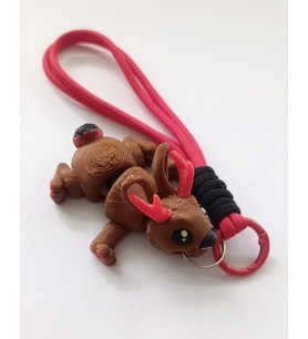Anahtarlık Çanta Süsü Jackalope Antilop Boynuzlu Tavşan Oynar Eklem Oyuncak Yılbaşı Doğum Günü Hediye