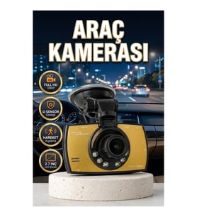 Full HD Araç Ön Kamerası – G-Sensor, Hareket Algılama ve 2.7 İnç LCD Ekran