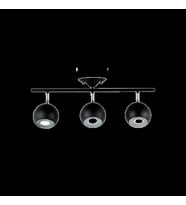 Rsylight Retro Siyah 180 Derece Hareketli Modern Spor 3 Lü Led spot Avize Beyaz Ampullü