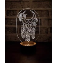 Düş Kapanı 2 Figürlü Dekoratif Hediye Led Masa Lambası  BYLAMP (Karışık)