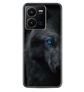 Vivo Y22 Kılıf Resimli Desenli Silikon Platinium Series Dark Wolfs 1834