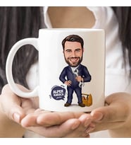 Kişiye Özel Tamir İşleri Seven Erkek Karikatürlü Kupa Bardak