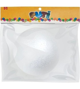 Puti Köpük Top 18 CM Tekli