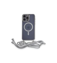 Apple İphone 13 Pro Kılıf Divo Lazer Askılı Magsafe Kapak - Gümüş
