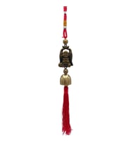 Çin Feng Shui Şans ve Bereket Metal Çan Buda 30 cm (Karışık)