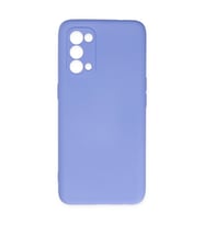 Oppo Reno 5 Kılıf Nano İçi Kadife Silikon - Lila