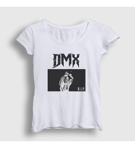Presmono Kadın Beyaz Rip Dmx T-Shirt 225557tt