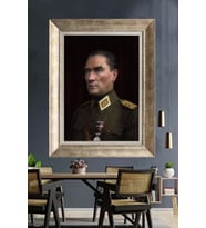 Gümüş Çerçeveli Atatürk Tablo za330