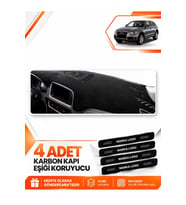 AUDİ Q5 (2008-2017) Uyumlu Ön Torpido Koruma Kılıfı Halısı - Siyah