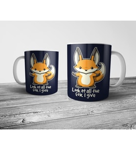 Pixxa Look at all the Fox I Give Tilki Kupa Bardak Model 1