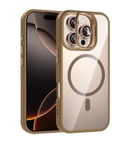 Apple iPhone 16 Pro Uyumlu Kılıf Standlı ve Kamera Lens Hediyeli M-Safe Şarj Özellikli Zore Etro Kapak (Gümüş)