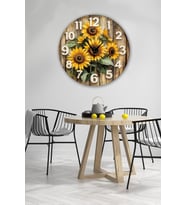 bilge Tasarım retro Duvar Saati 35 x 35 CM (Karışık)