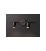 MAT SİYAH İKİLİ LED SPOT LED APLİK LED AVİZE GÜNIŞIĞI AMPULLÜ LED DUVAR APLİK
