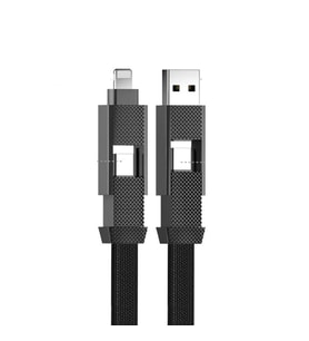 Cosmostech 4 In 1 Pd USB Şarj Data Kablosu 60W 3A Hızlı Şarj ve 480MB/S iPhone USB Type C ve Xiaomi Samsung Huawei Uyumlu