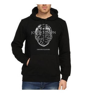 Bant Giyim - Joy Division Siyah Kapşonlu Erkek Sweatshirt Hoodie
