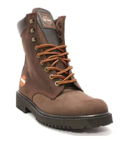 Harley Davidson 558 Steel Toe Hi Dark Brown Nubuk Erkek Bot (Kahverengi)