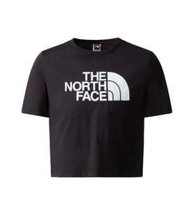 The North Face G S/S CROP EASY TEE  T-Shirt NF0A83EUJK31 (Siyah)