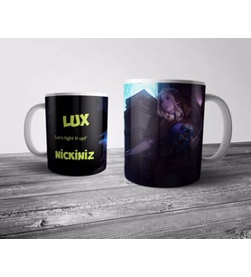 Pixxa  LUX Kişiye Özel İsimli Kupa Bardak (League of Legends, LOL)