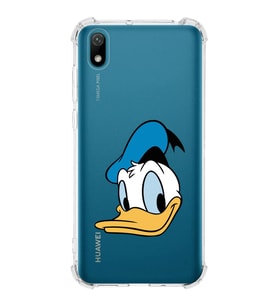 Huawei Y5 2019  Köşe Korumalı Antişok Kapak Donald Duck Tasarımlı Şeffaf  Kılıf