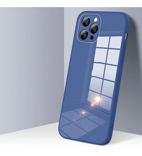 iPhone 12 Mini Parlak Cam Kamera Korumalı Telefon Kılıfı