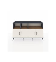 Kronos Konsol 6 Raflı 4 Kapaklı 176x59x99 Antrasit-Aytaşı/Çam