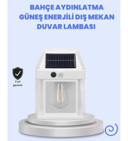 Ip65 Su Geçirmez Güneş Paneli Dış Mekan Lamba