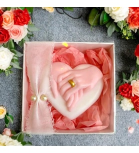 Bir Ömür El Ele Mum - 15 Adet - Doğal Soya, Kokulu, El Yapımı - Özel Gün Hediyelik - Mumelia Candles