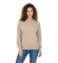 Kadın Spor Sıfıryaka Sweatshirt BGL-ST05061 (Bej)