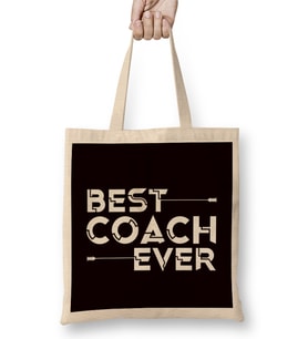 Best Coach Ever Content Creator Influencer Mentor Mindset Bez Çanta Uzun Saplı
