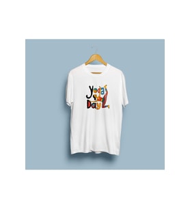 Oversize Yoga Günü Taarım unisex T-shirt