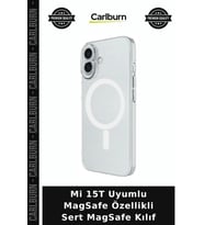 Mi 15T Uyumlu MagSafe Özellikli Sert MagSafe Kılıf Tam Uyum Kılıfı Cihaz Koruyucu Kapak