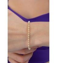 14 Ayar Altın Annabel Luxury Bileklik (Sarı)