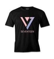 Seventeen - Logo Üçgen Siyah Erkek Tshirt