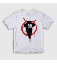 Presmono Unisex Çocuk Beyaz Logo V2 Film V For Vendetta T-Shirt 255749tt