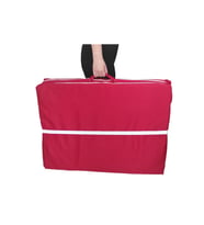 Katlanır Yatak Yer Yatağı Sünger Yatak Taşınabilen Tek Kişilik 80x180 Kırmızı-6 Cm