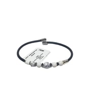 JTSS26BLK1760 PASLANMAZ ÇELİK BİLEZİK SİLİKON KAPLAMA ZİRKON TAŞLI ONYX ve HEMATİT DOĞALTAŞLI GARANTİLİ JANTİ BİLEKLİK